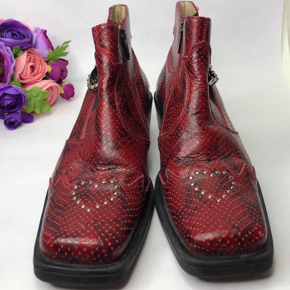 MOSCHINO CROC BOOTIES 39 Ankle Boots